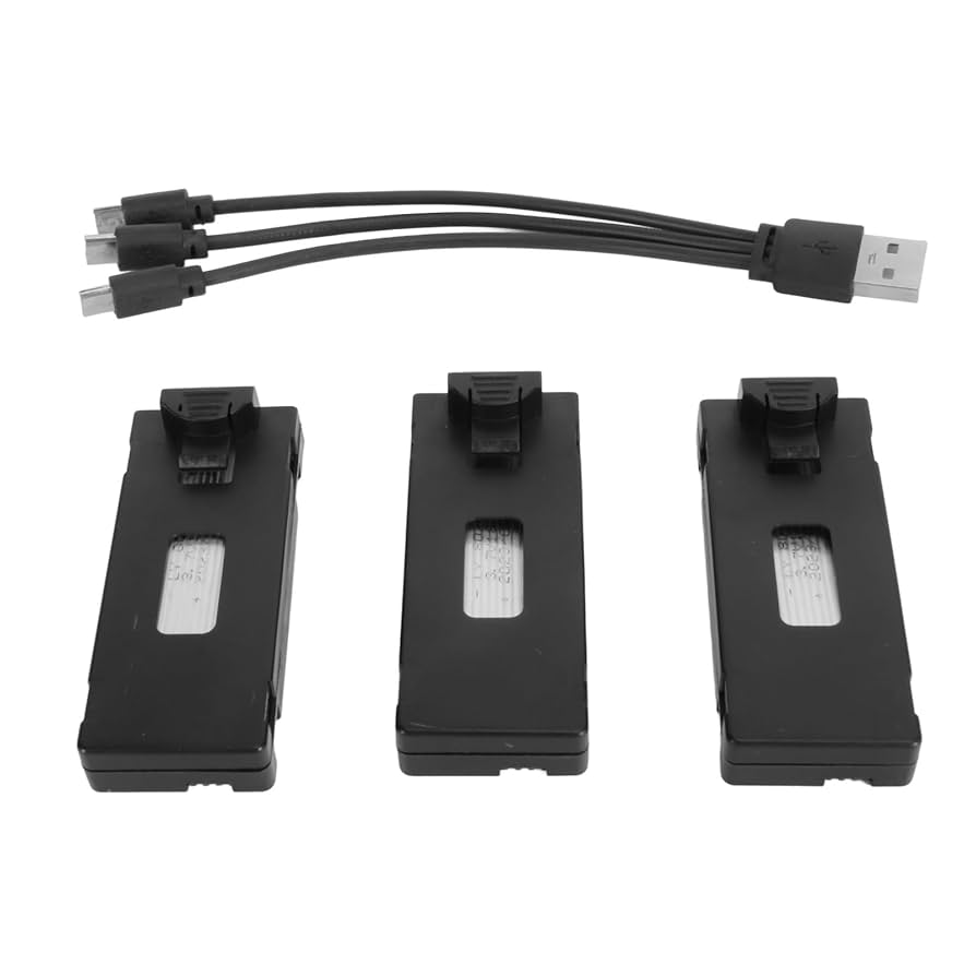 Amazon | 3 個 1800mAh 3.7V 充電式ドローン リチウム電池交換用